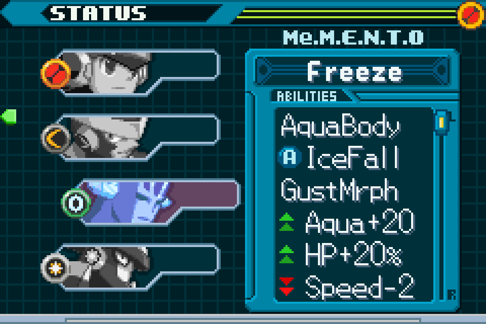 Freeze Menu